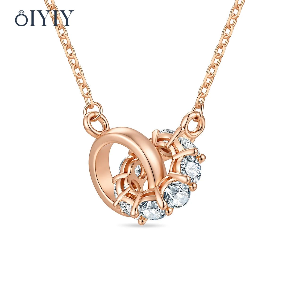 OIYIY Moissanite Necklace for Women 925 Sterling Silver D VVS1 GRA Certified Lab Grown Diamond Pendant Luxury Fine Jewelry Gift