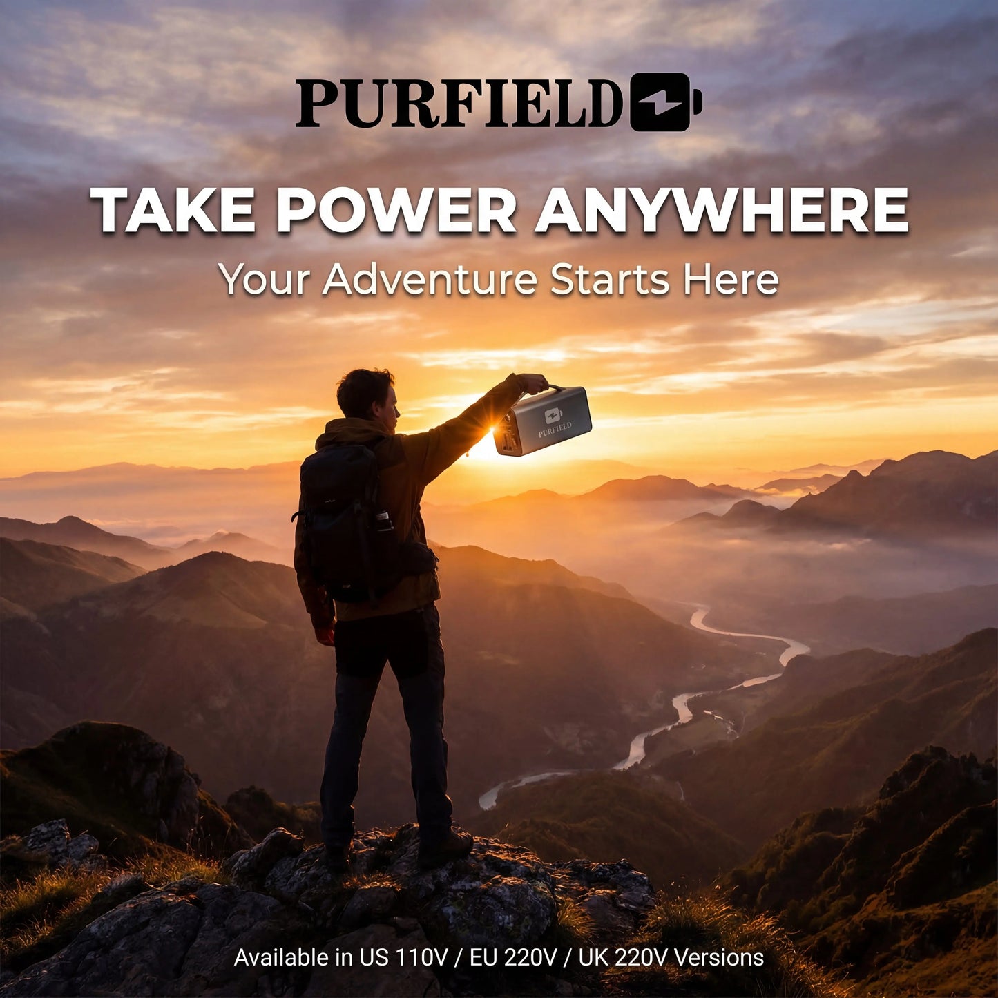 180W Outdoor Power Station 32000mAh 118.4Wh PD65W 110/220V Solar Generator Portable Power Bank For Camping Tent Travel Emergency