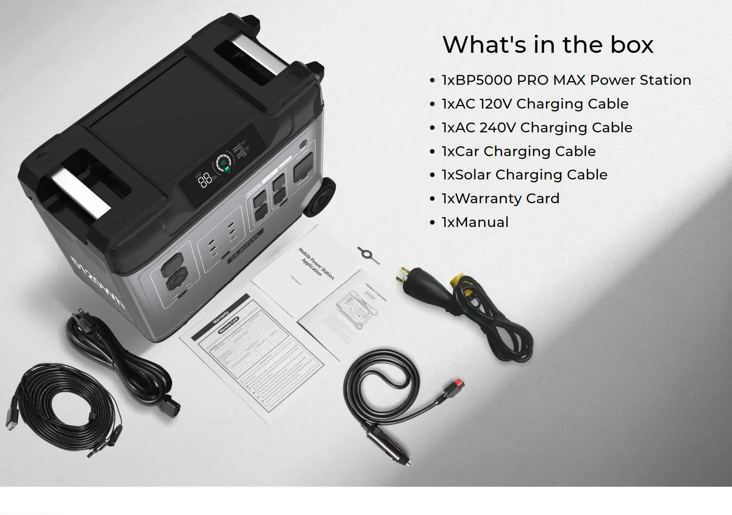 OUKITEL BP5000 Pro Max Portable Power Station 5000W Solar Generator 5120Wh Lifepo4 Home Backup Outdoor Camping Mobile power