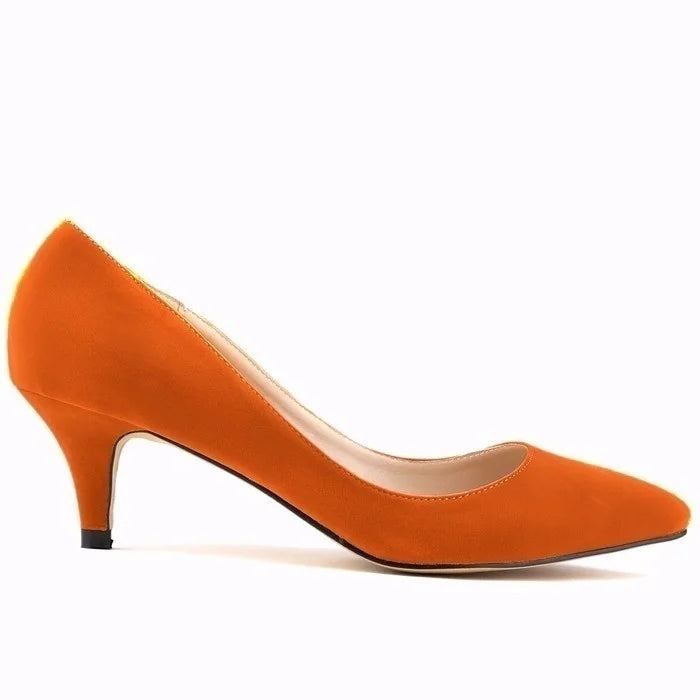 Spring and Autumn 2026 Women Pumps 5cm High Heels Solid Color Breathable Rubber Non Slip Sole Latex Insole Work Wedding Shoes