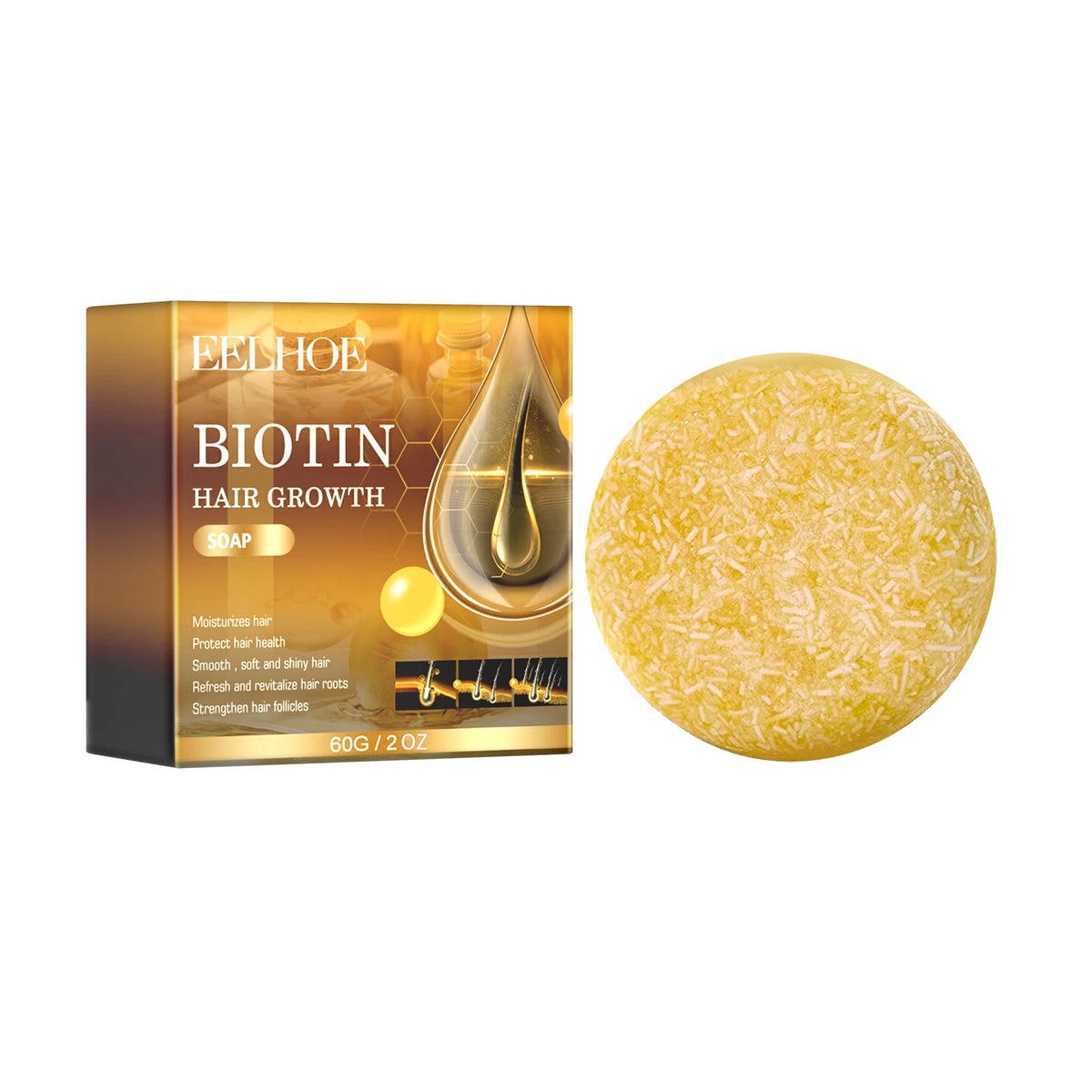 Biotin Hair Growth Products Fast Growing Oil Conditioner Frizz Damaged Repair Hair Thinning Soap Nourish Root Dense Hair Shampoo