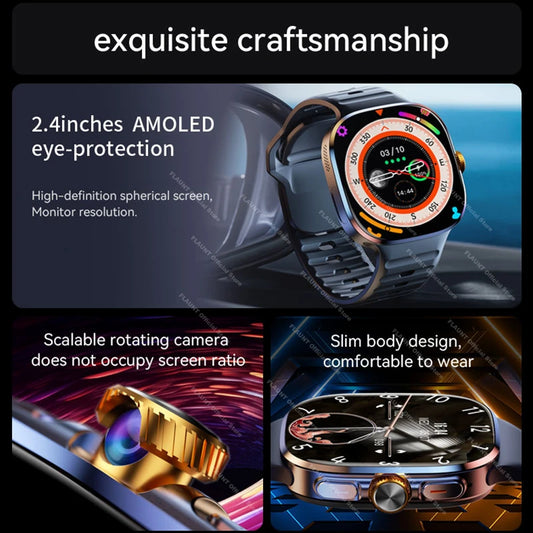 New 5G GPS Smartwatch 2026 2.16" AMOLED Camera WiFi NFC 32GB ROM 2100mAh Can Use SIM Card Clock Video Call Smart Watch Men Women