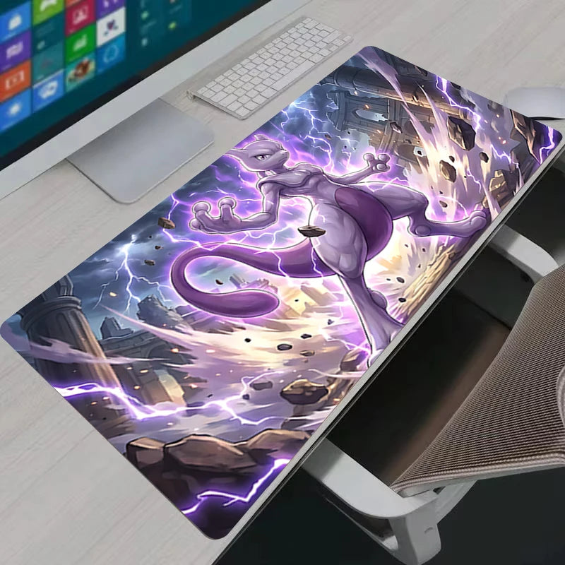 Mouse Pad Pokemon Suicune Large Gamer Gaming Accessories Speed Lock Edge Rubber Keyboard Desk Mat Office Laptop Mousepad