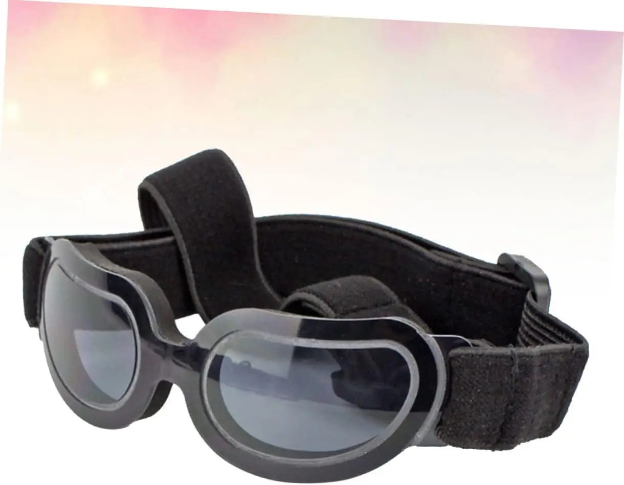 1pc Dog Sunglasses with Uv Foldable for Dogs Pet Eyewear with Strap Black Pet for Outdoor Activities Dogs Accessories