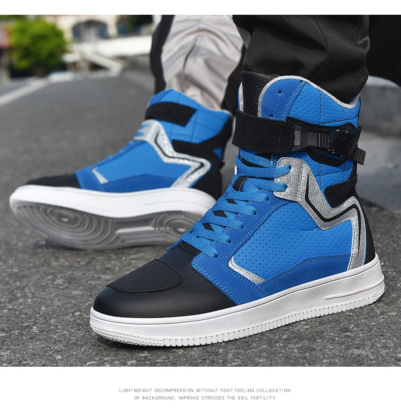 Professional Racing Drivers Outdoor Motor Can Racing Boots Stylish and Durable Motorbike Boots Off-road Road Motorcycle Shoes