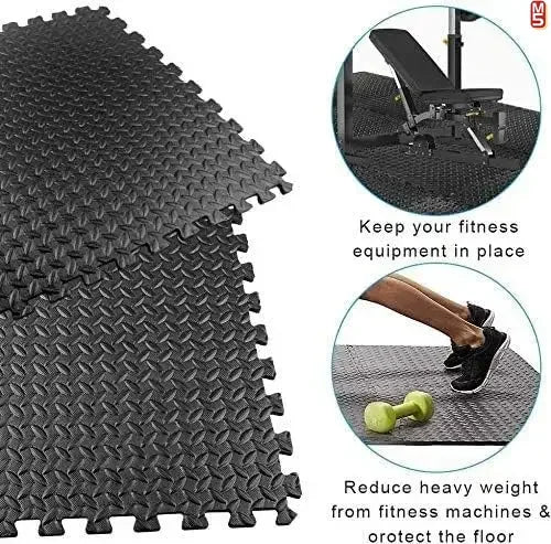 1-20PCS Soft Foam Interlocking Carpet Tiles - Non-Slip Puzzle Floor Mats Ideal for Home Gym and Baby Playroom Rugs for Bedroom
