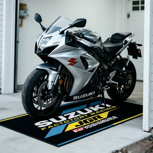 SUZUKI Motorcycle Garage Rug for Sports Racing Suzuki Moto Display Carpet Electric Vehicle Mat Home Decoration Doormat Bedroom