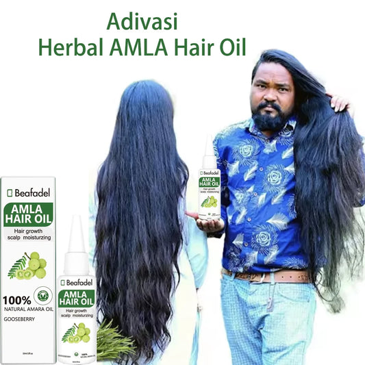 Ayurvedic Original India Adivasi Amla Hair Oil Anti Hair Loss Scalp Treatment Damaged Hair Repair Growing 50ml