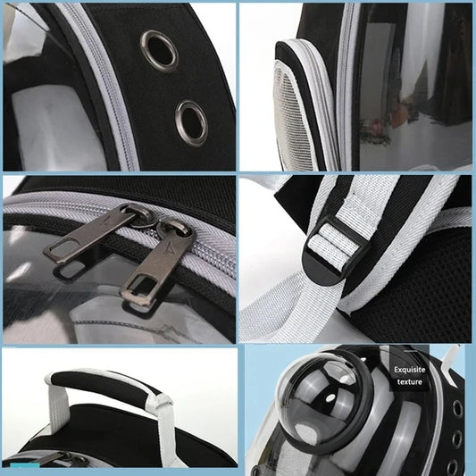 Transparent Breathable Portable Space Capsule Pet Carrier Backpack for Dog Cat Carrying Transport Bag