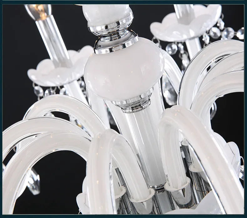 Vintage Elegant Ceiling Lamps Crystal Lustre Chandelier Living Room Dining Table Light Led Hanging Chandelier Home Appliance