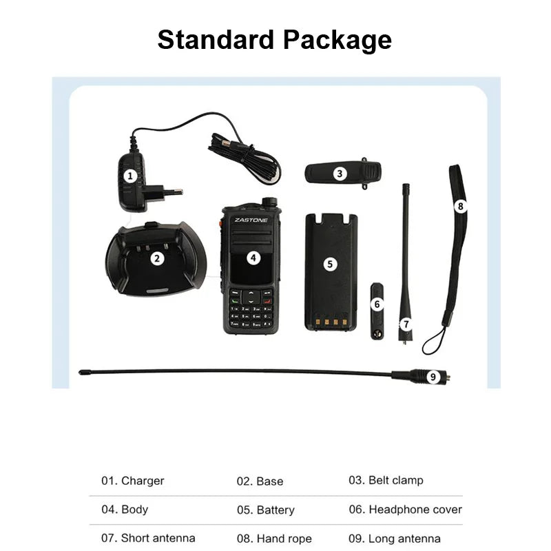 ZASTONE UV008 DMR Digital Radio With AES256 Encryption IP67 Waterproof Function VHF UHF 10W GPS Walkie Talkie Long Range