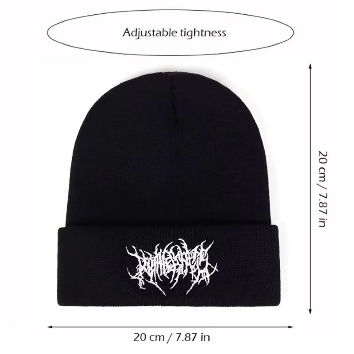 Warm Women Men Winter Beanies Hats Gothic Street Punk Knitted Bonnet Caps 100% Cotton Fashion Keep Warm Skullies Beanies Hats