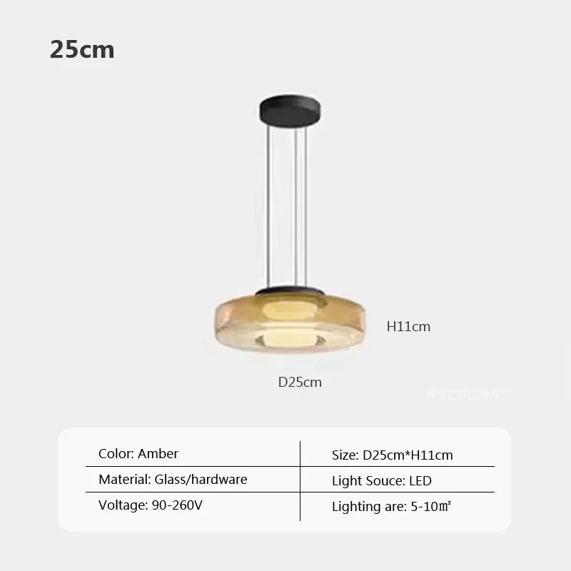 Nordic LED Glass Chandelier for Restaurant Bedroom Dining Room Table Glass Pendant Lights Home Decoration