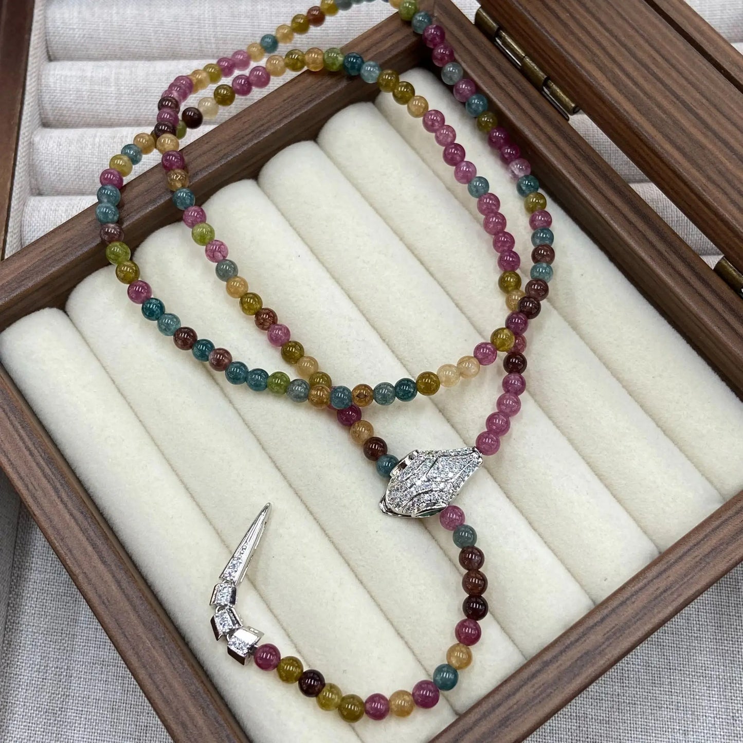 Vintage Women's Turquoise Snake Necklace Jewelry Fashion Accessory
