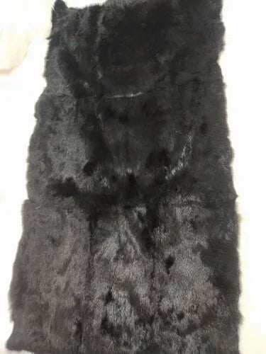 Full pelt rabbit skin plate real leather fur blanket rabbit fur parka lining clothing fabric