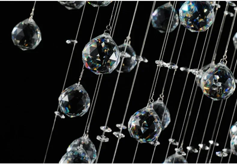 Modern Led Crystal Chandelier For Living Dining Room Luxury Kitchen Indoor Lighting Creative Home Decor Lamp K9 Cristal Lustre