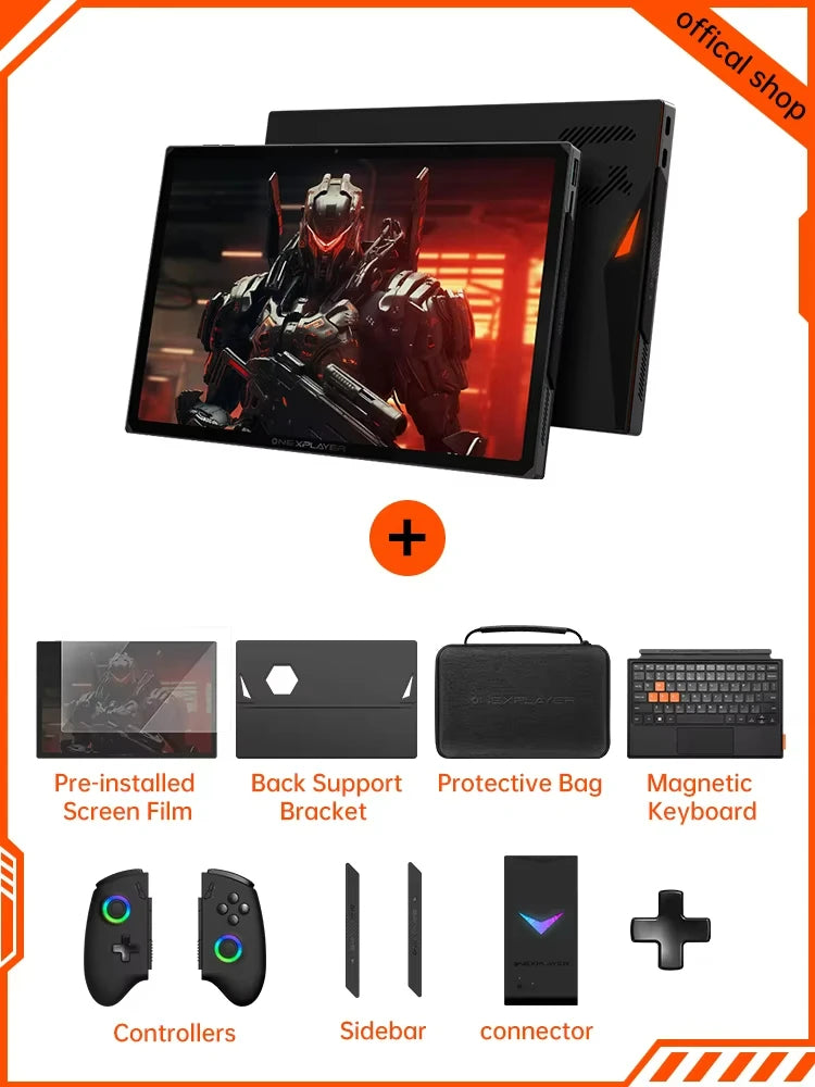 Onexplayer X1 pro 3-in-1 Mini Laptop A1470-32G+2TB Windows 11 10.95'' Gaming Laptop AI Camera 120hz HDMI Handheld GamePad Tablet