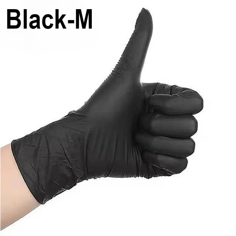 20/50/100PCS Disposable Black Nitrile Gloves Disposable Nitrile Gloves Home Cleaning Tattoo Hairdressing Nail Art Pet Bath