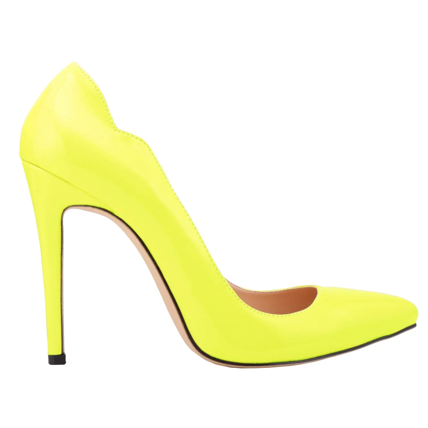 Women Pumps Fashion Sexy 11cm High Heels Classic Pointed Toes Ship-on Stilettos Elegant Thin Heel Jazz Dance Dress Wedding Shoes
