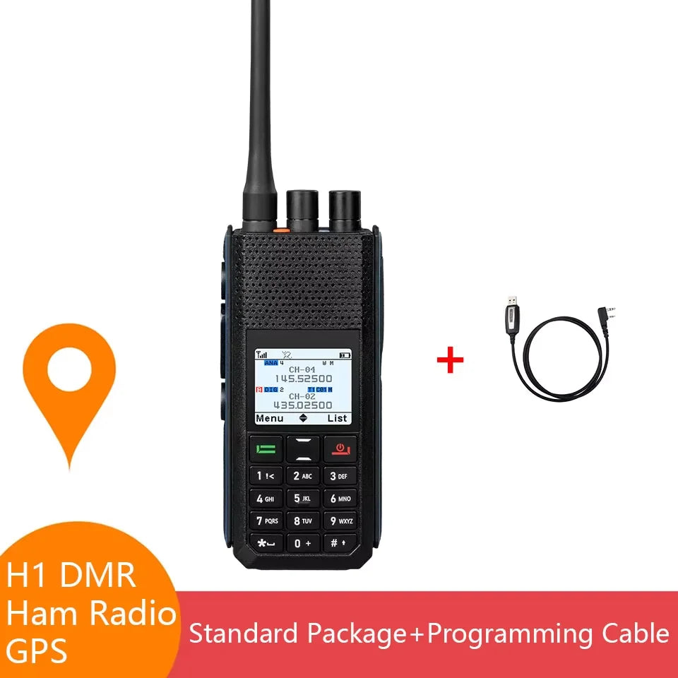 Retevis Ailunce H1 DMR Walkie Talkie Long Range Ham Radio UHF VHF Communication Two-way Radio Station FM GPS APRS