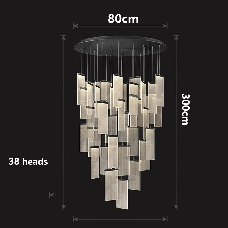 Modern home decor led lights pendant light lamps forstaircase Chandeliers for living room hanging light indoor lighting