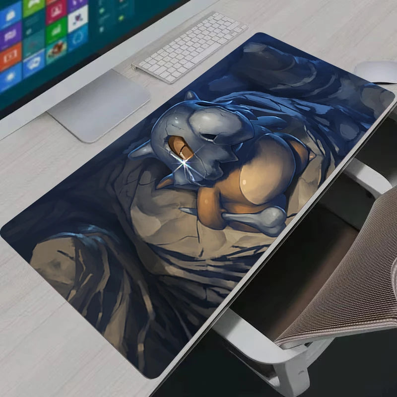Anime Mouse Pad Cubone Desk Mats Gaming Accessories Large Gamer Computer Office PC Laptop Keyboard Desk Pad Pokemon Mausepad