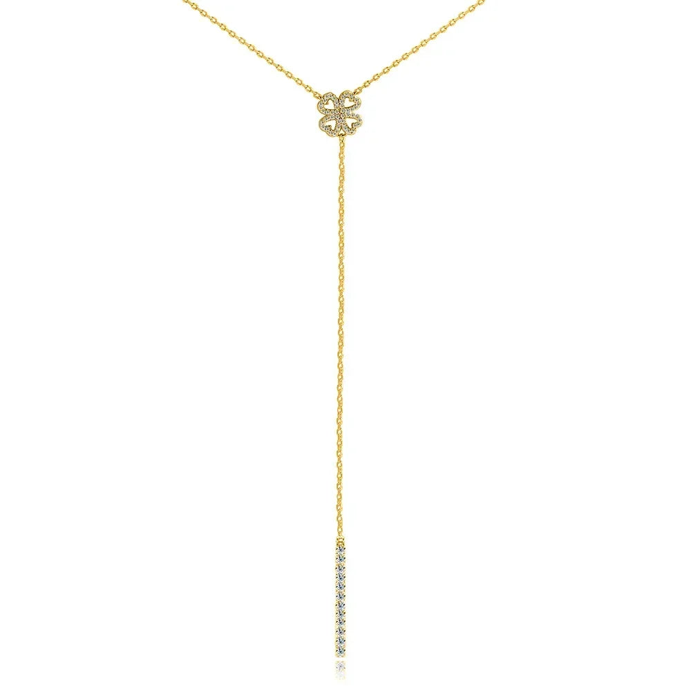 FCGJHW All Moissanite Necklace Pendant for Women Long Chain Lab Diamond Luxury Wedding Party Jewelry S925 Sterling Silver 2026