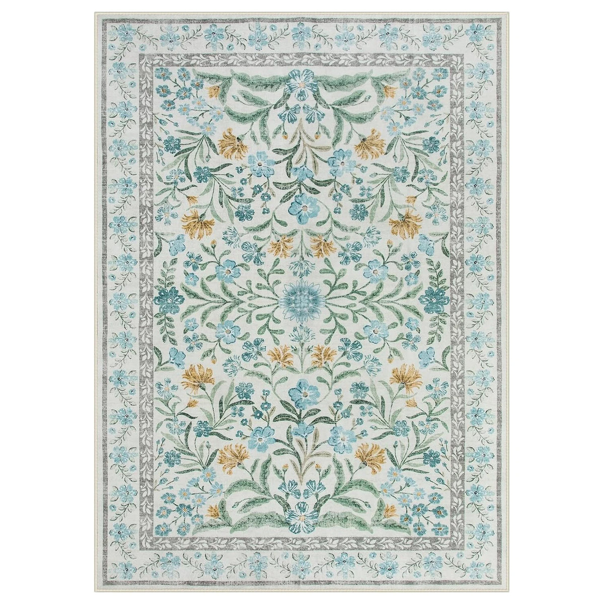 Vintage Floral BOHO Rugs Living Room Large Area Carpet Bedroom Floor Mats Foldable Machine Washable Rug Long Strip Runner Mat 러그