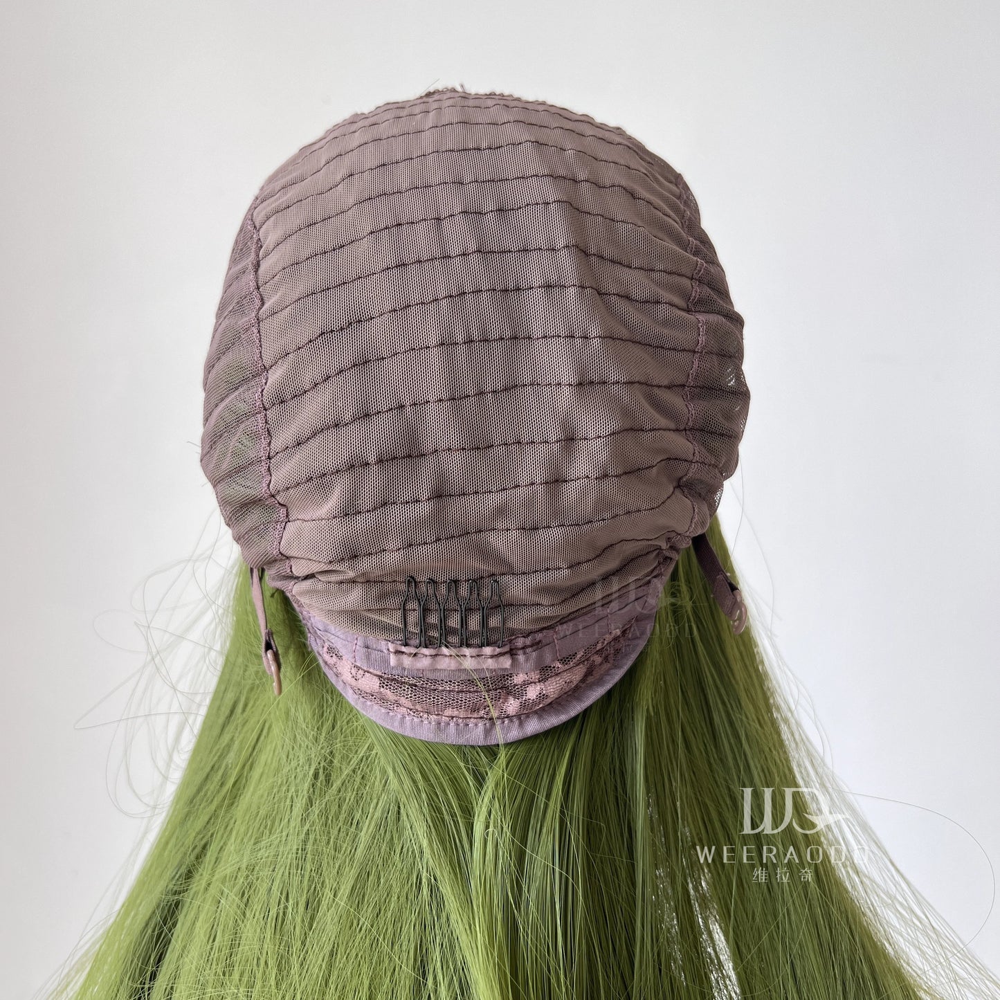 Green Lace Front Wigs for Fashion Women 26 Inches HD Straight 13*4 Natural Frontal Lace High Quality Synthetic for Cosplay