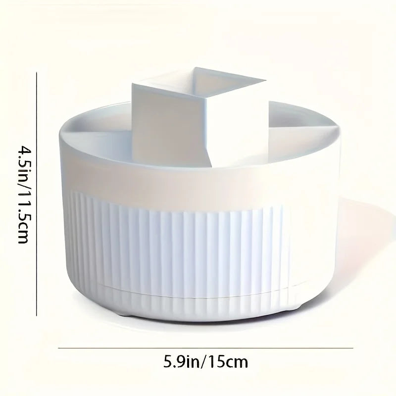 Rotating Makeup Storage Box - Makeup Storage Container, Suitable for Brushes, Lipsticks, and Skin Care Products