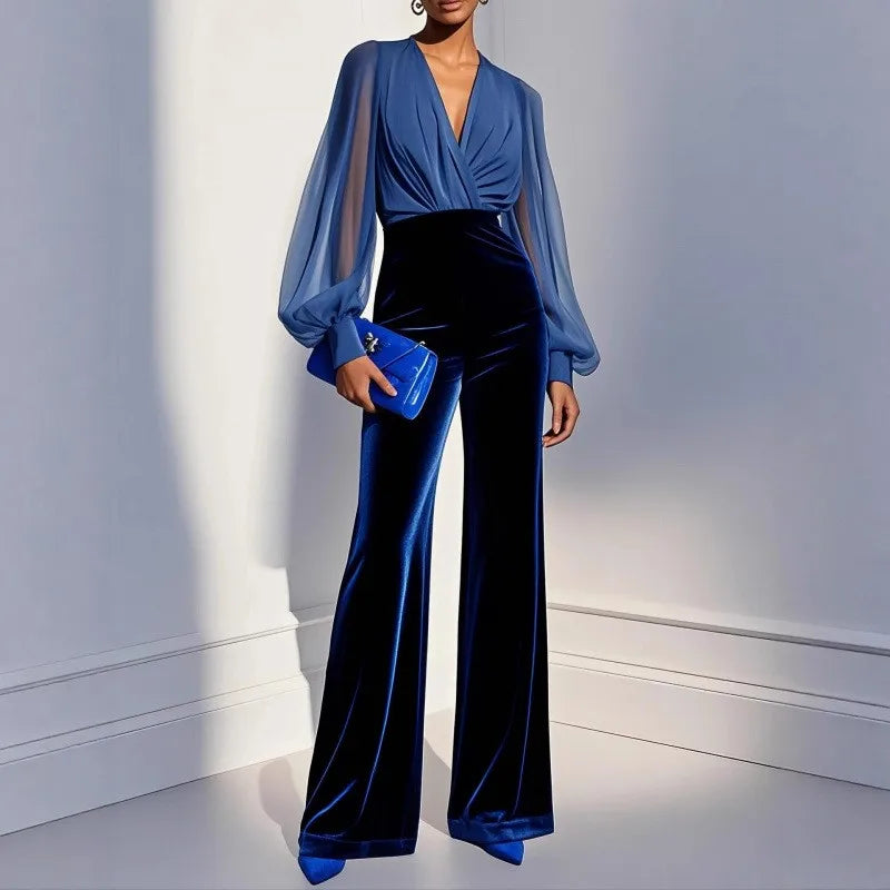MsChuh Jumpsuits For Woman Bodysuits Jumpsuit Dignified Simple Style Elegant Temperament Commuting Slim Long Sleeves Fashionable