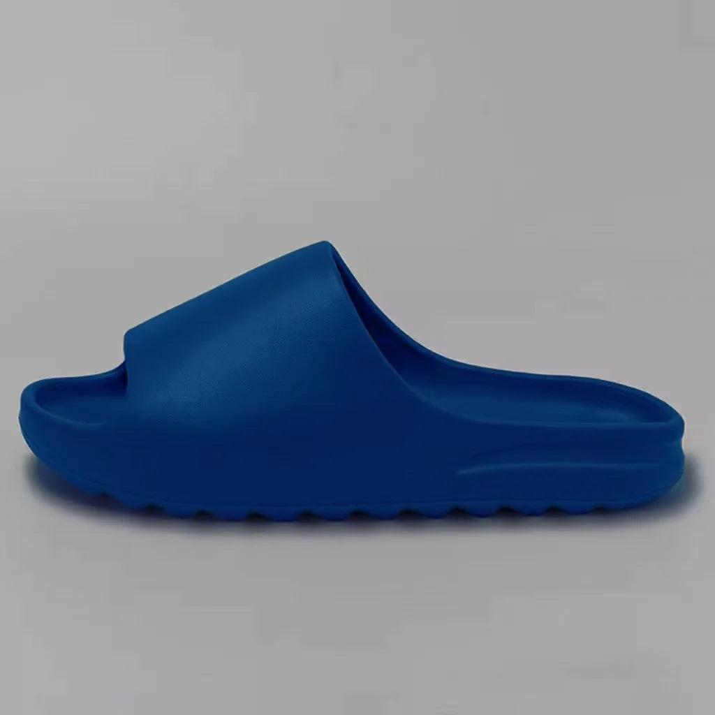 Men's EVA Thick Soled Slides Summer Non-slip Slippers Soft Comfortable Open Toe Shower Sandals for Men Women Indoor Outdoor