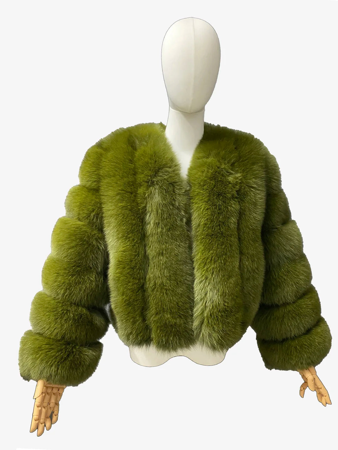 Short Real Fox Fur Coat Women Winter Thick Warm Tilted Strip Genuine Fur Jacket Luxury Collarless Outerwear Multi Colors