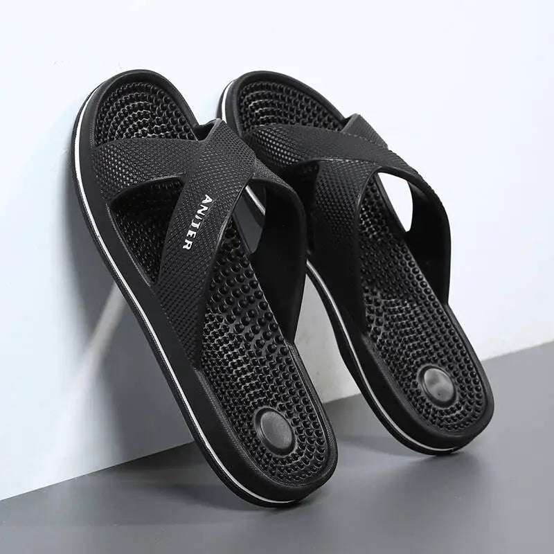 Slippers Men Summer Sandals Women Men Fashion Slippers Beach Sandals Slipper Anti-slip High Quality Casual Bedroom Shoes 39-48
