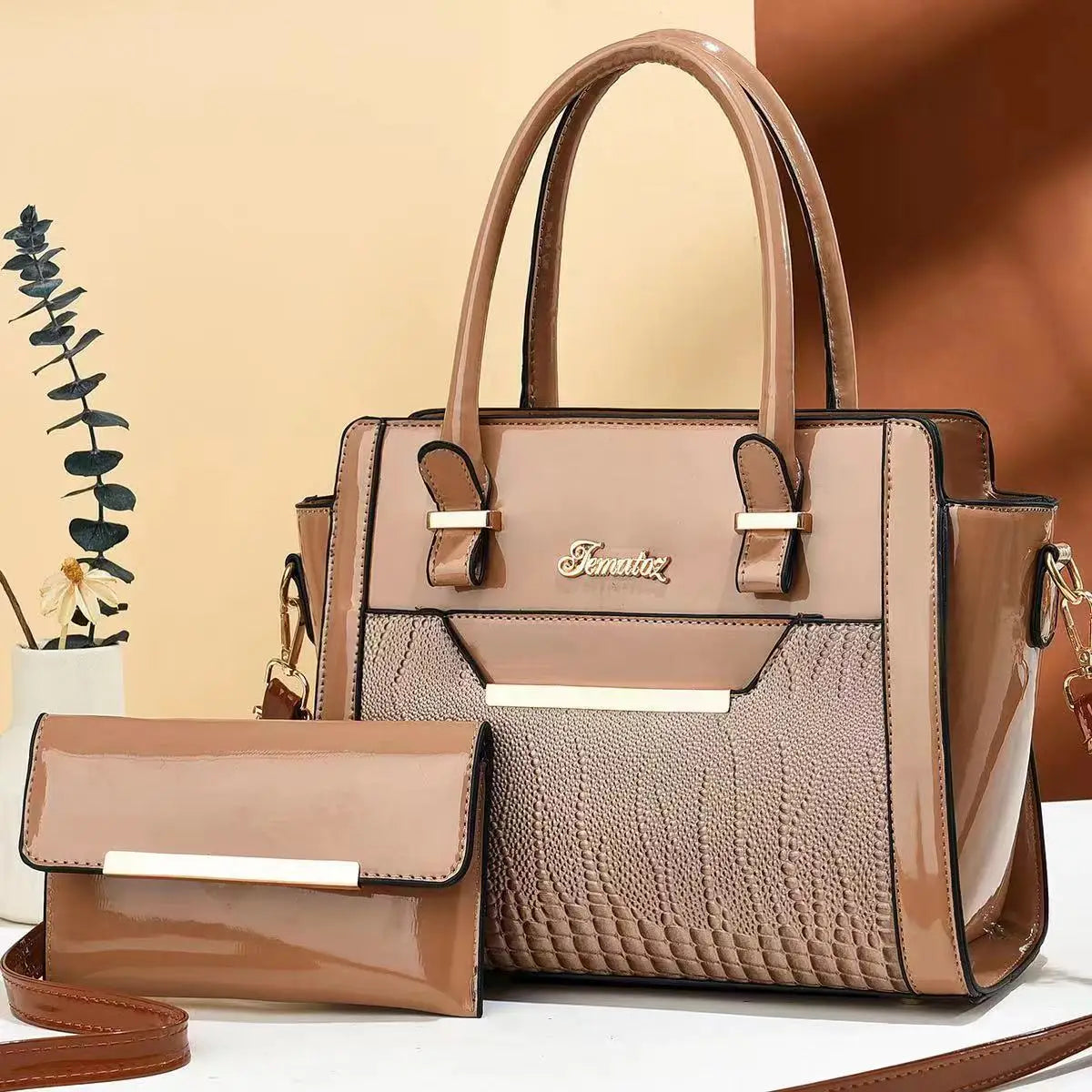 Brand Ladies Shoulder Bag 2 Piece Set Luxury Handbags Women Bags Designer Hand Bags for Women 2025 New Crossbody Sac