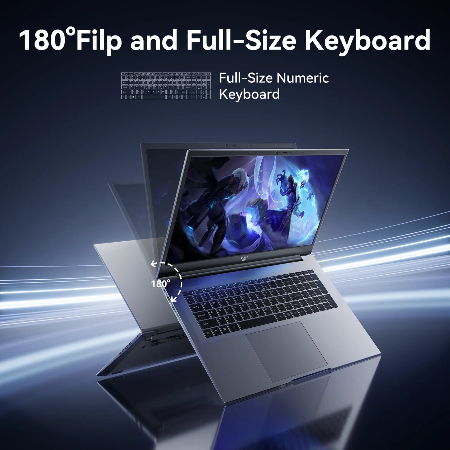 18.5" Laptop 16GB RAM 512GB SATA SSD AMD Ryzen 3 4300U Laptop Computer 1080 FHD Display for Business&Students 7000Mah Battery