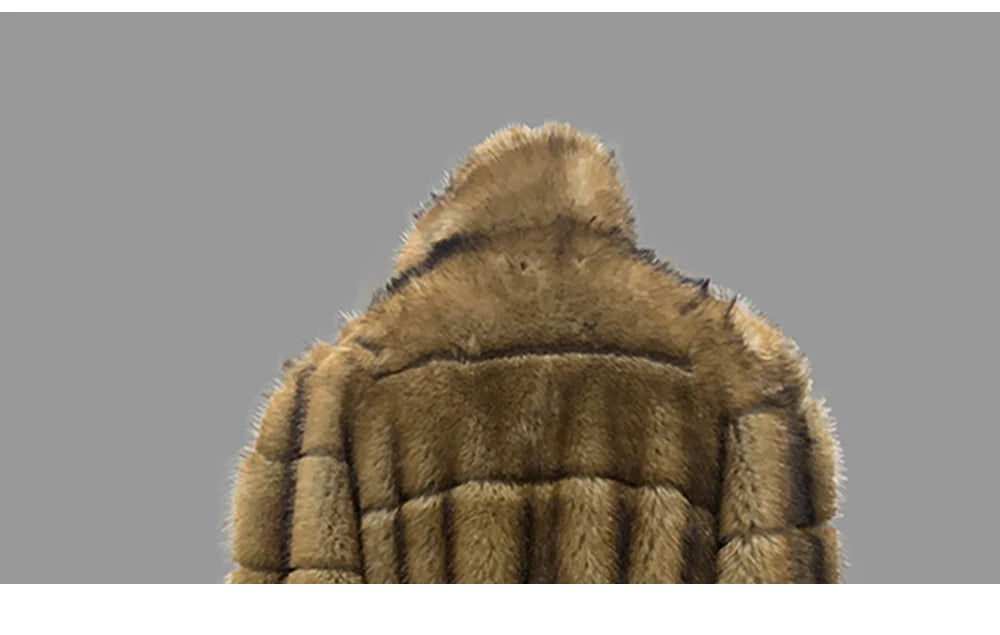 Nerazzurri Winter Extra Long Original Brands Luxury Clothing Striped Shaggy Thick Fluffy Faux Fur Coat Women Shoulder Pads 2026