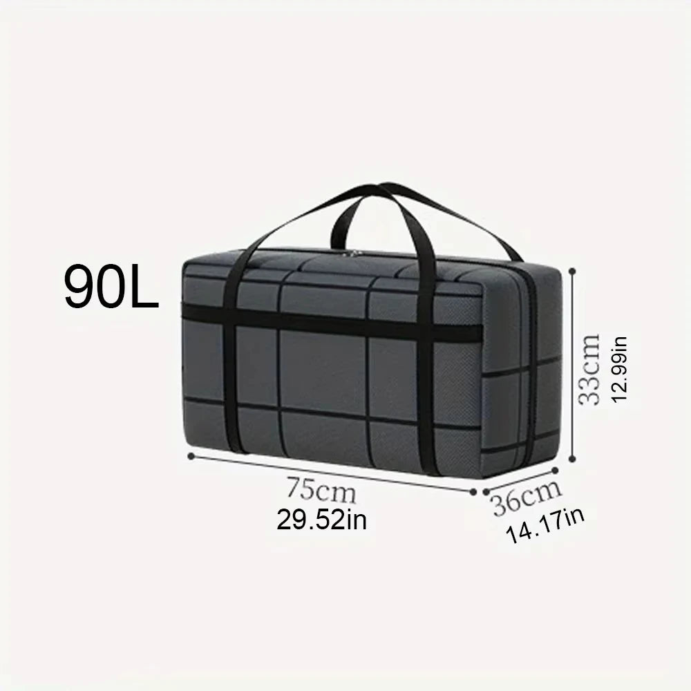 1pc Large-capacity Hand-held Clothes Storage Bag Foldable Dust-proof Non-woven Fabric Packing Bags Bedroom Wardrobe Organizer