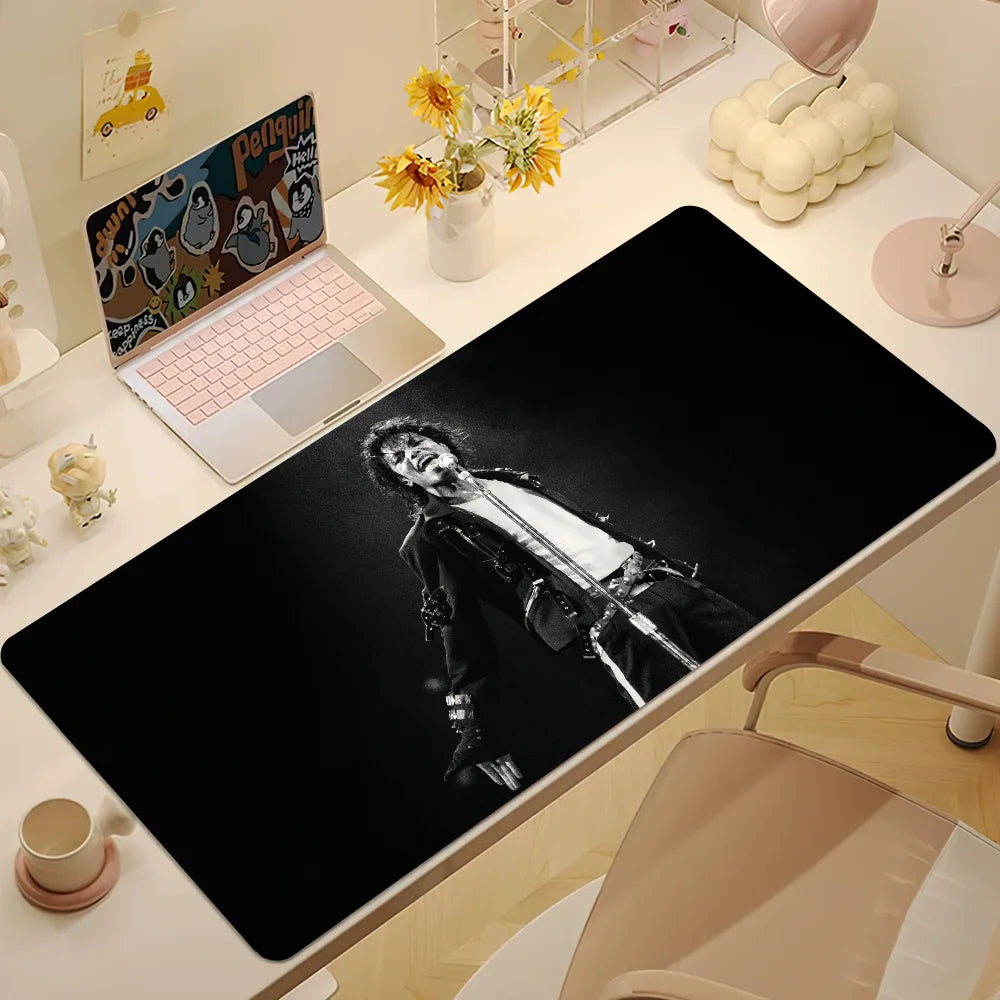 M-Michael J-Jackson Mouse Pad Large Desk Mat Keyboard Ergonomic Office Rubber PC Non-slip Anti-fray Home Custom Best Price