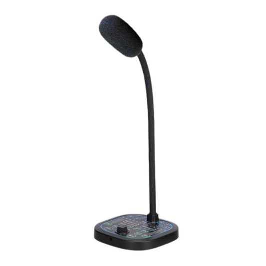 New MK100 Voice Changer,Live Voice Card Voice Changer, Handheld Microphone Voice Changer Sound Card Voice Changer