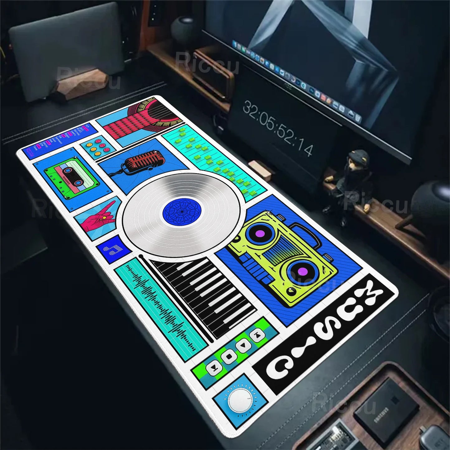 Vintage Cassette Music Tape Mouse Pad Computer Speed Mat Gamer Mousepad Desk Accessories Keyboard Xxl Gaming Pc Cabinet Mats Rug