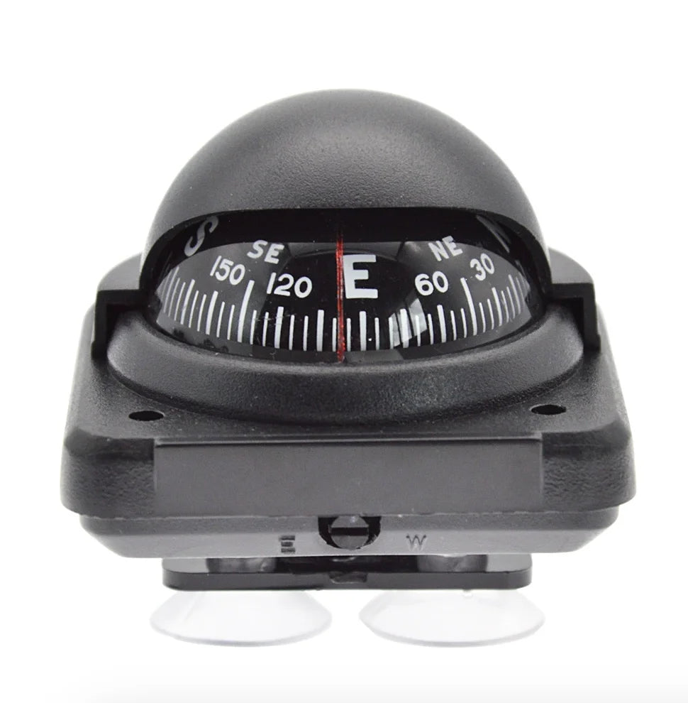 14X11cm Black ABS Macromolecule Plastic LED Light Digital Compass Magnetic Sphere Marine Military Electronic Boat Car Compass