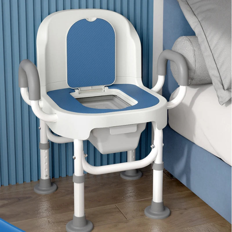 Folding Shower Chair, Aluminum Alloy, Power Lift 120kg Capacity, Elegant Comfortable Texture, Luxurious Bathroom Toilet Seat