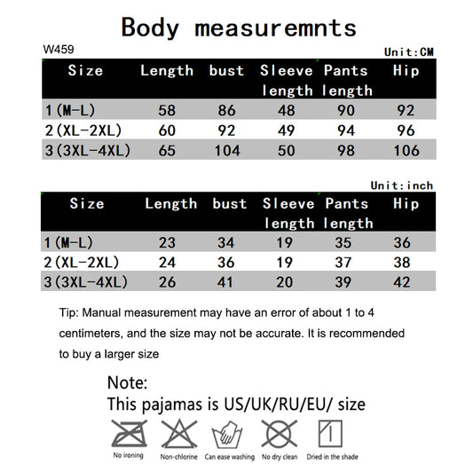 2PCS/Set Women Big Size with Chest Pads Pajamas Spring Autumn and Winter Long-Sleeved Headset Loose Homewear Can Be Worn Outside