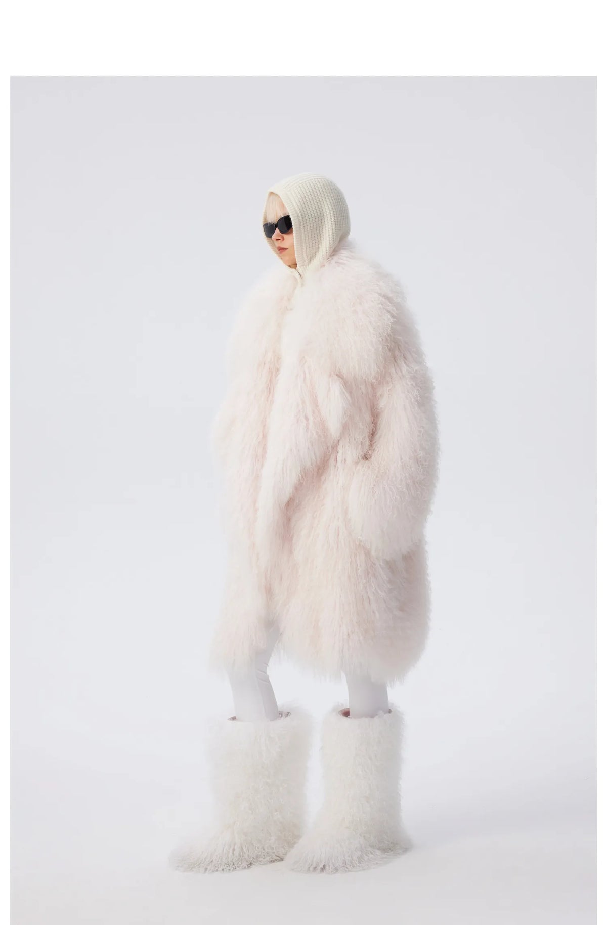 Lautaro Autumn Winter Long Oversized White Thick Warm Soft Faux Fur Coat Women Loose Stylish Luxury Fluffy Overcoat Streetwear