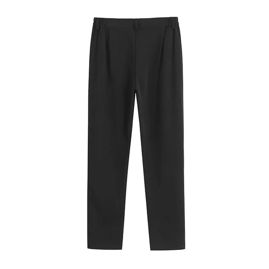 Japanese British Style DK Uniform Pants for Men,Straight Black Trousers, Preppy School Uniform for Daily Class&Campus Wear