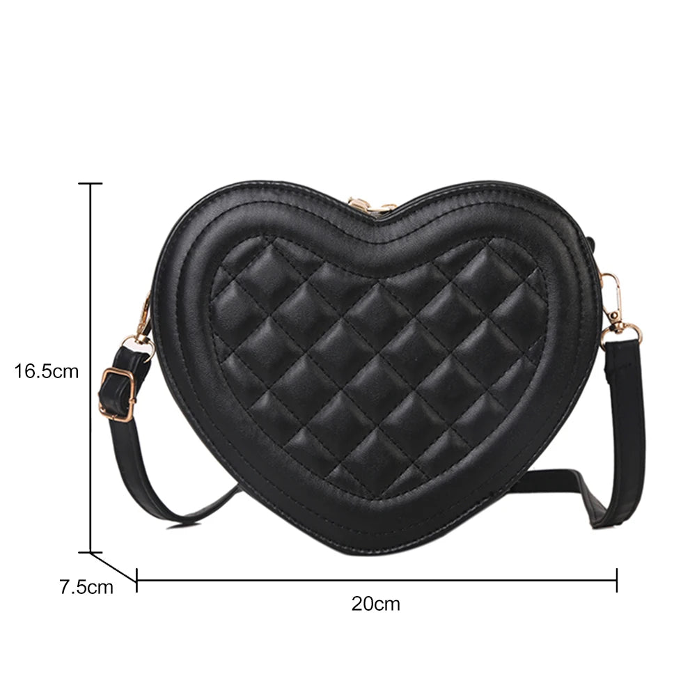 Luxury Love Shaped Shoulder Bag Small Handbags Designer Crossbody Bags Women Sling Purse Red Peach Heart Phone Bag Shoulder Bag