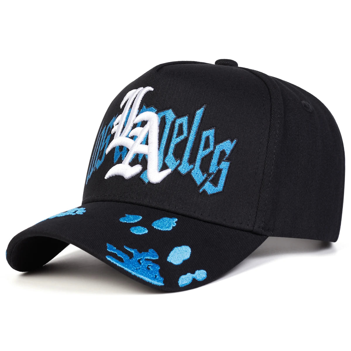 Unisex Gothic LA LOS ANGELES Embroidery Baseball Caps Spring Autumn Outdoor Adjustable Casual Hats Sunscreen Hat Sports Cap
