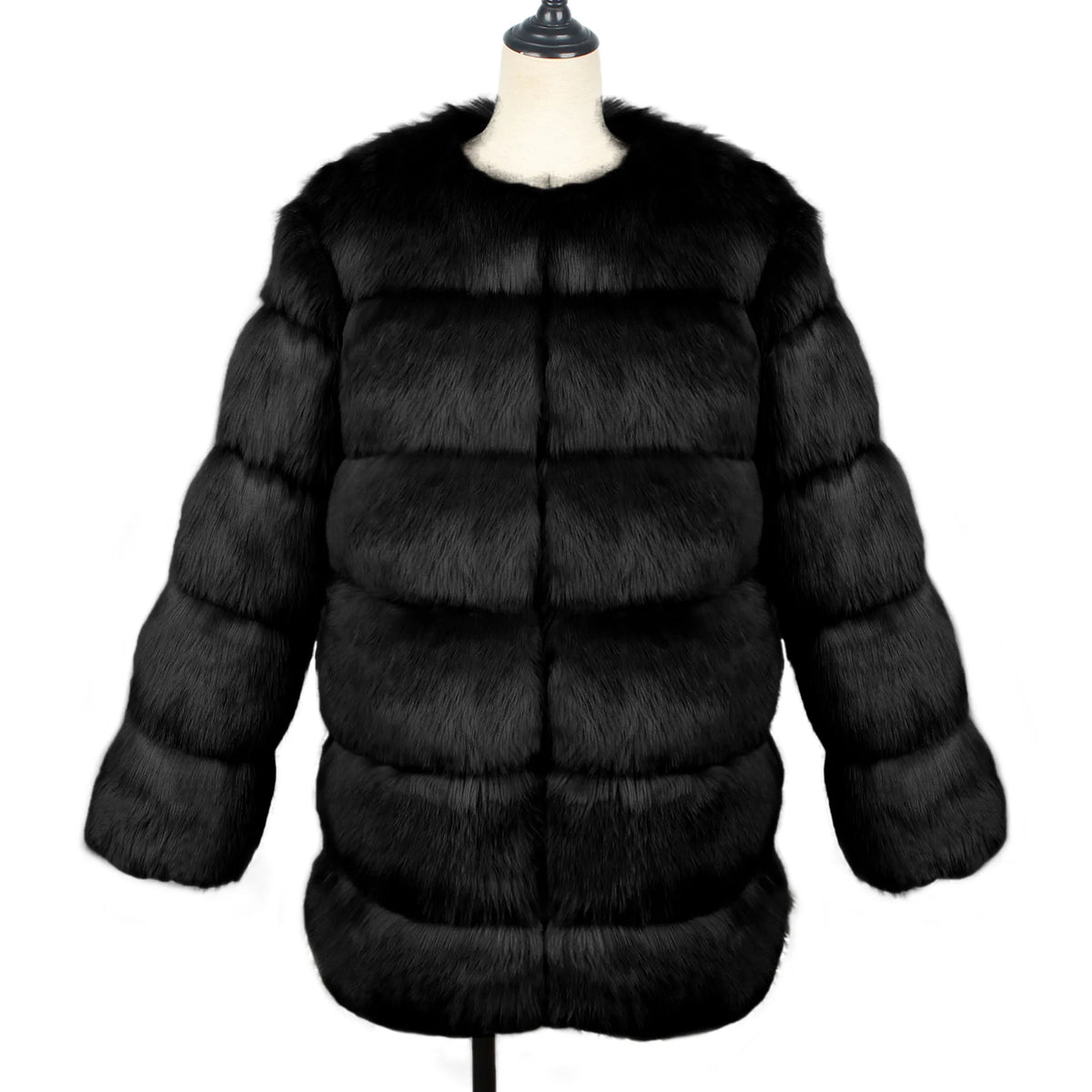 2026 Winter Long Sleeve Faux Fur Long Coat Women Elegant Pink Fluffy Outwear Jacket Lady Solid Casual Thick Warm Furry Outwear