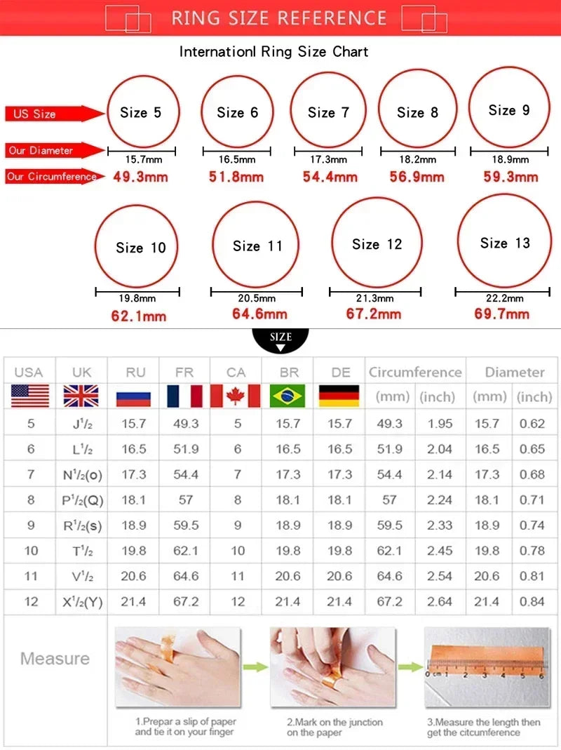 Platinum Pt950 18k 5 Carat Full Moissanite Diamond Rings for Women D Color Wedding Engagement Ring Gift for Valentine's Day